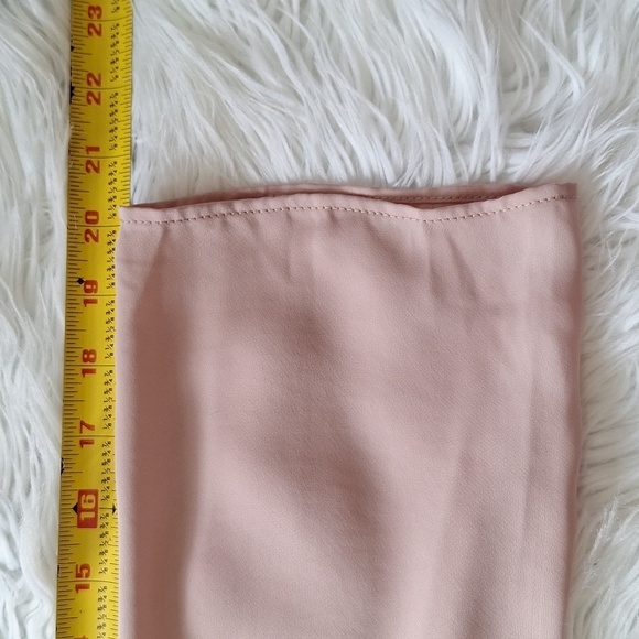 ZARA Sheer Blush Embellished Mock Neck Blouse - Picture 13 of 16